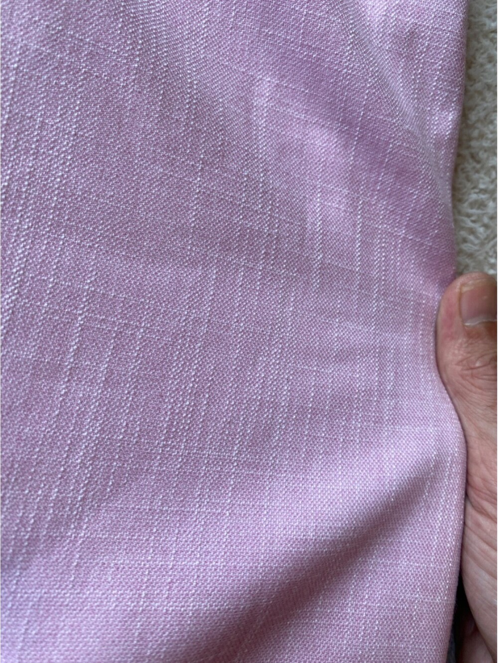 Ann Taylor Pastel Pink Slub Weave Dress Women's Petite 8P Cool Fabric LINED - Picture 2 of 10